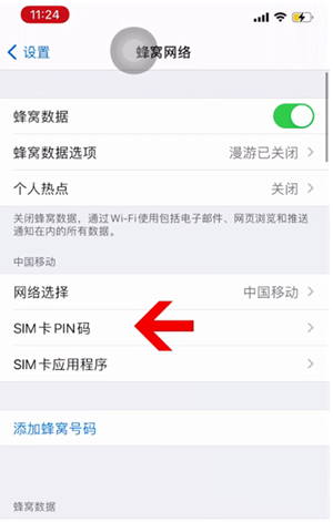 南湖苹果14维修网分享如何给iPhone14的SIM卡设置密码 