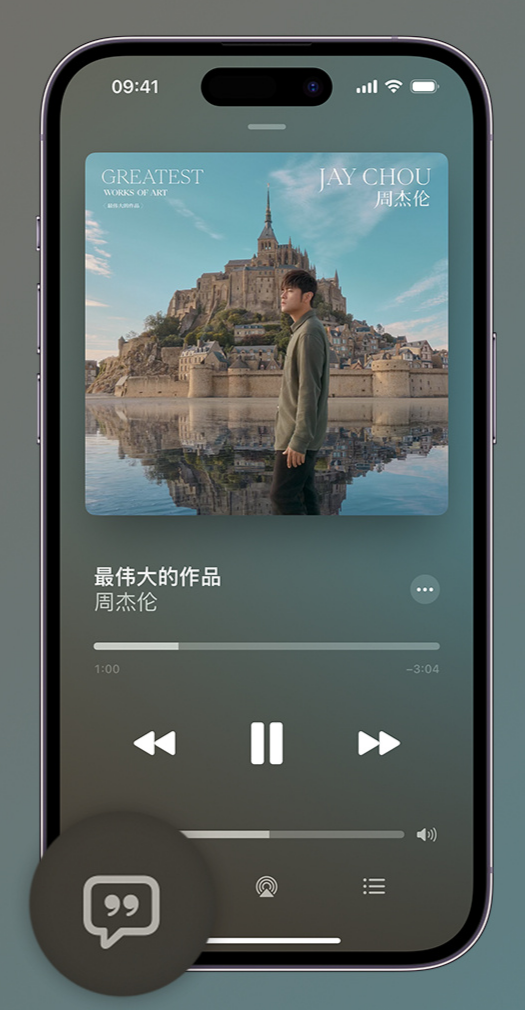 南湖iphone维修分享如何在iPhone上使用Apple Music全新唱歌功能 